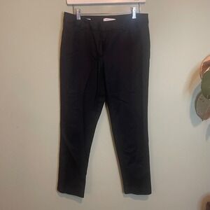 Liz Claiborne‎ Womens Classic Straight Slim Career Emma Dress Pants Black Size 8